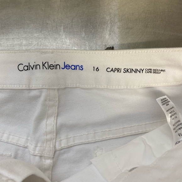 Calvin Klein jeans capri skinny jeans size 16 white - Picture 7 of 7